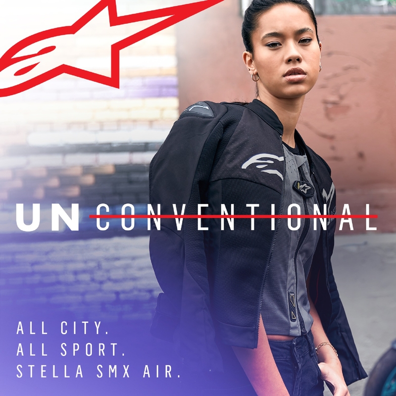 Chaqueta de moto Alpinestars Stella SMX Air Mujer Negro