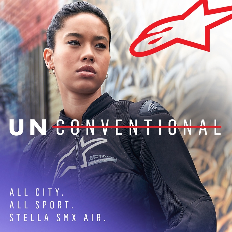 Chaqueta de moto Alpinestars Stella SMX Air Mujer Negro