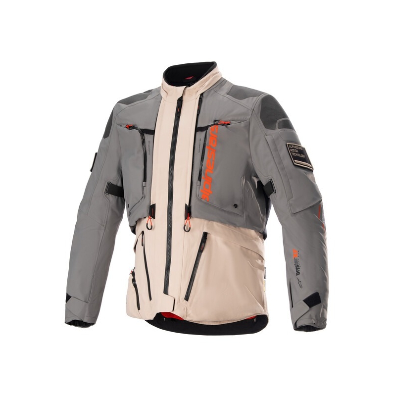 Chaqueta de moto Alpinestars AMT-10R Drystar XF arena-negro-rosa