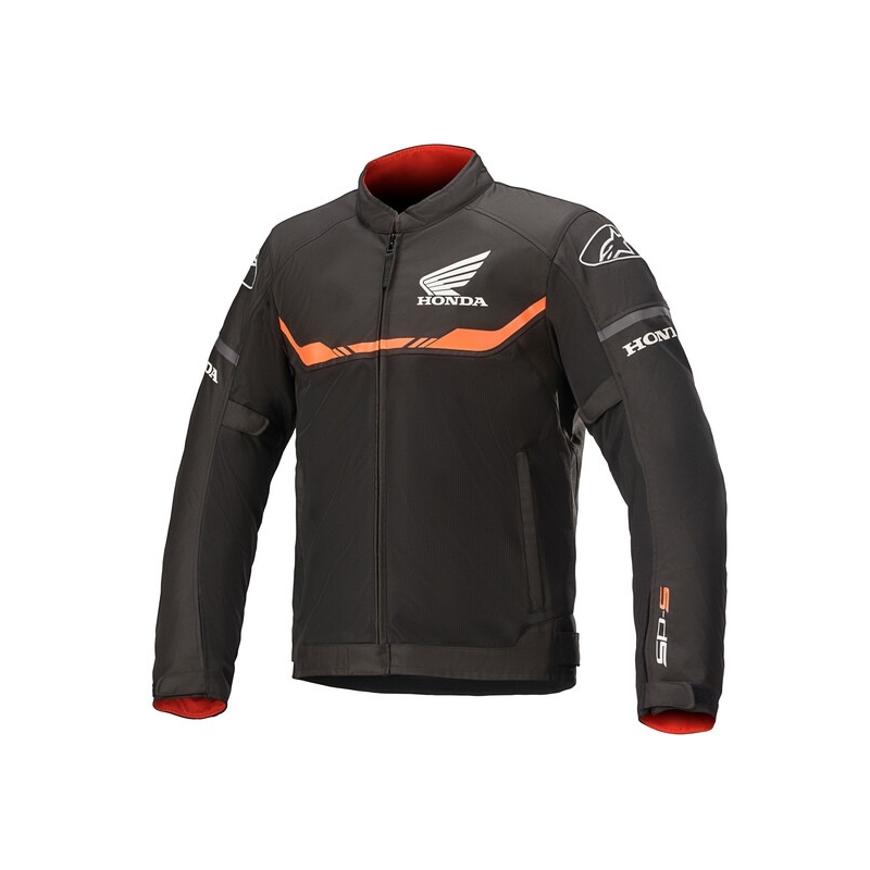 Chaqueta de moto Alpinestars T-SPS Air Honda Colección negro y rojo
