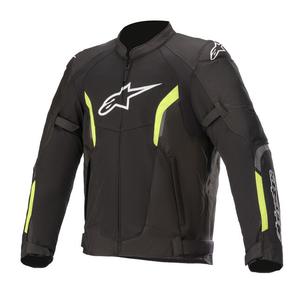 Chaqueta de moto Alpinestars AST Air Tech-Air 5 Compatible Negro-Amarillo Flúo
