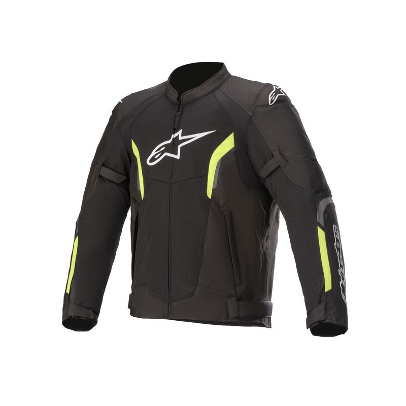 Chaqueta de moto Alpinestars AST Air Tech-Air 5 Compatible Negro-Amarillo Flúo