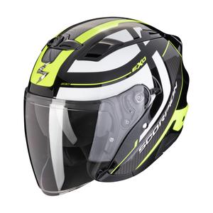 Casco de moto abierto SCORPION EXO-230 PUL negro-amarillo fluo