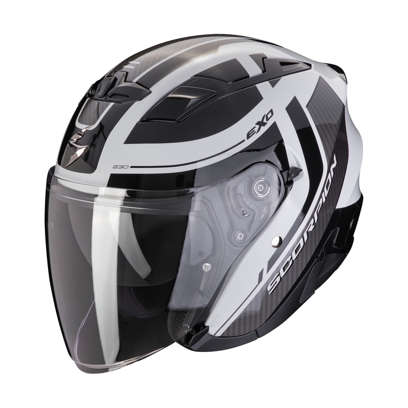 Casco de moto abierto SCORPION EXO-230 PUL gris-negro liquidación