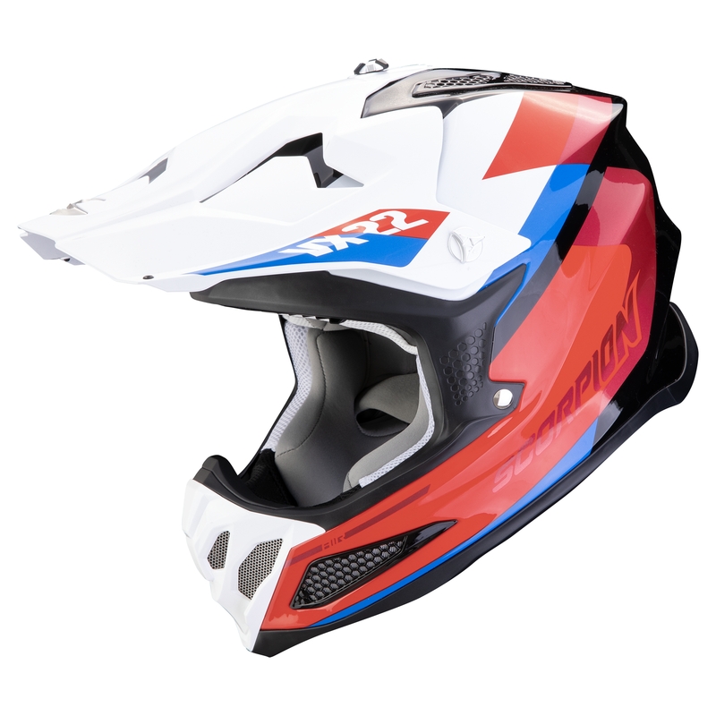 Casco de motocross Scorpion VX-22 Air BETA negro-rojo-blanco