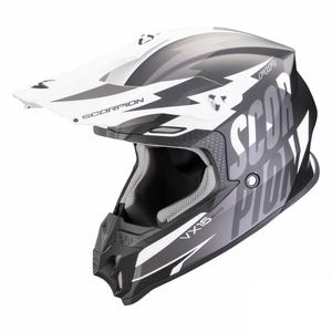 Casco de motocross Scorpion VX-16 EVO AIR Slanter negro-gris mate