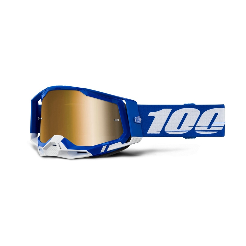 Gafas de motocross 100% RACECRAFT 2 Azul oro plexi