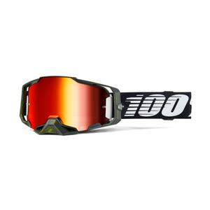 Gafas motocross 100% - USA ARMEGA Soledad rojo plexi