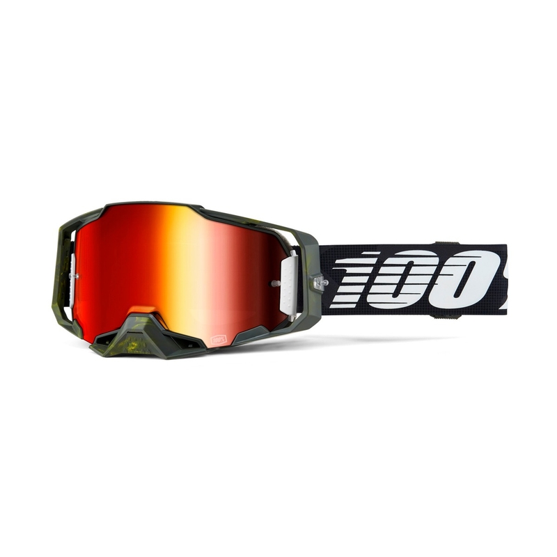 Gafas motocross 100% - USA ARMEGA Soledad rojo plexi