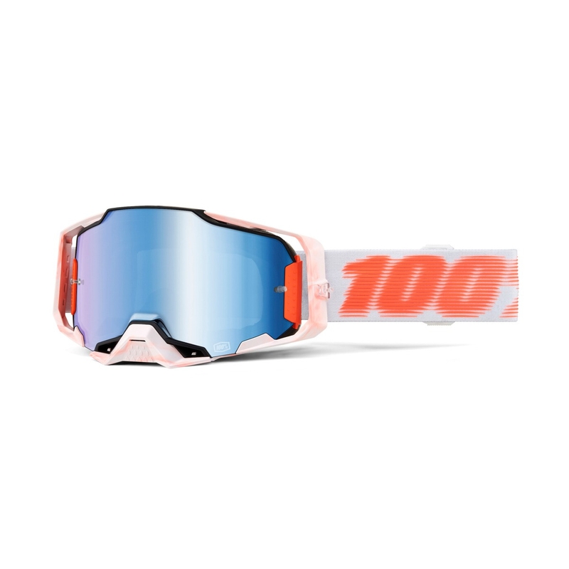 Gafas motocross 100% - USA ARMEGA Tubular azul plexi