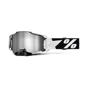 Gafas motocross 100% - USA ARMEGA Renen silver plexi