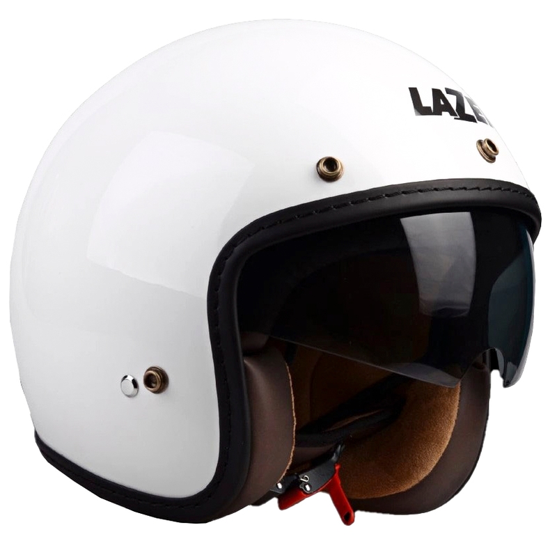 Casco de moto abierto Lazer Mambo Evo Z-Line blanco brillante
