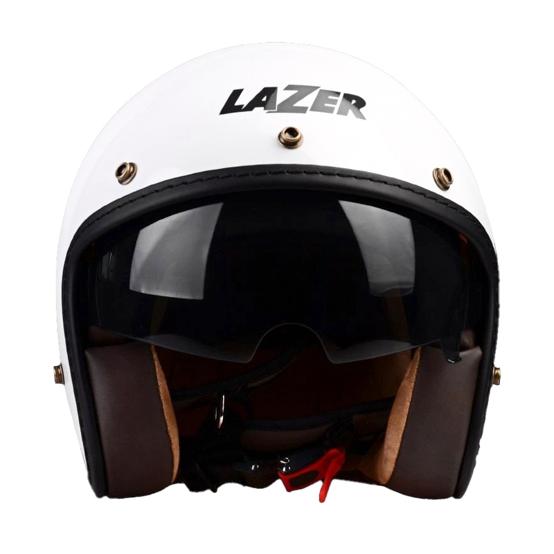Casco de moto abierto Lazer Mambo Evo Z-Line blanco brillante