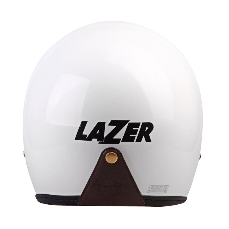 Casco de moto abierto Lazer Mambo Evo Z-Line blanco brillante
