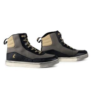 Botas moteras Forma Milano Flow negras y beige