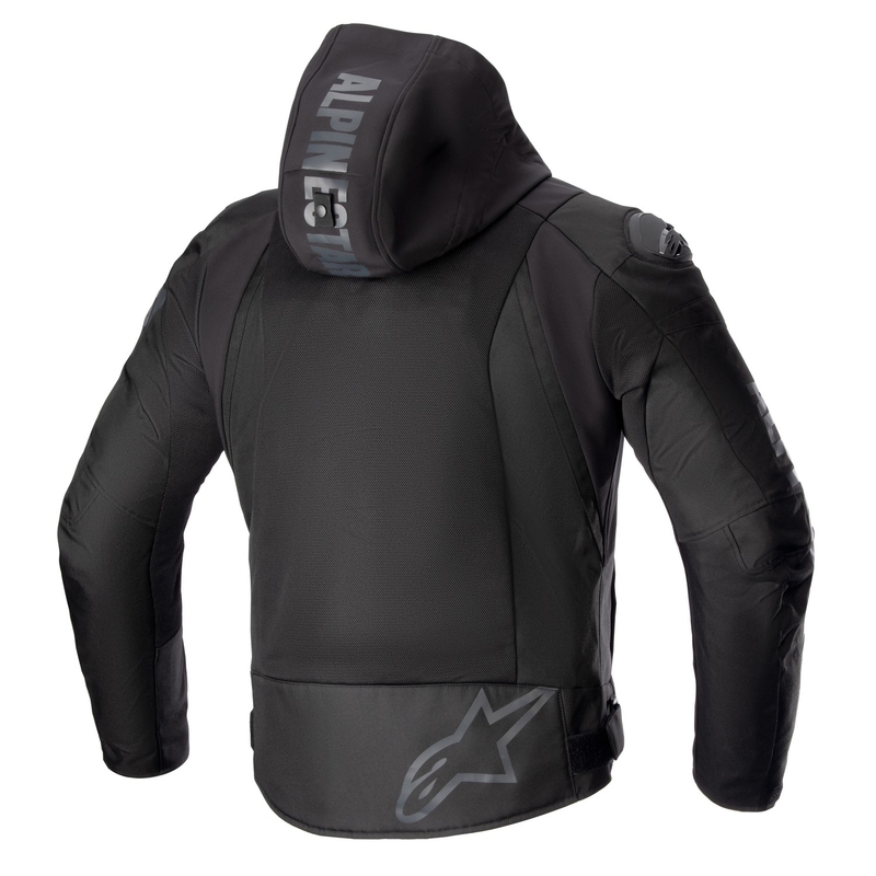 Chaqueta de moto Alpinestars Zaca Air Waterproof Negra