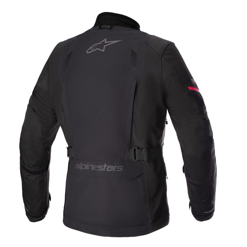 Chaqueta de moto Alpinestars Monteira Drystar XF negra y roja