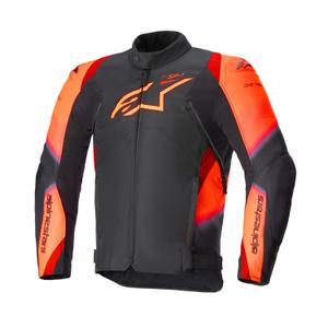 Chaqueta de moto Alpinestars T-SP 1 2 Waterproof Negro-Rojo Flúo