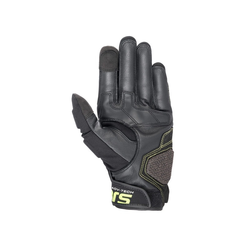 Guantes de moto Alpinestars Halo Negro-Verde-Amarillo Flúo