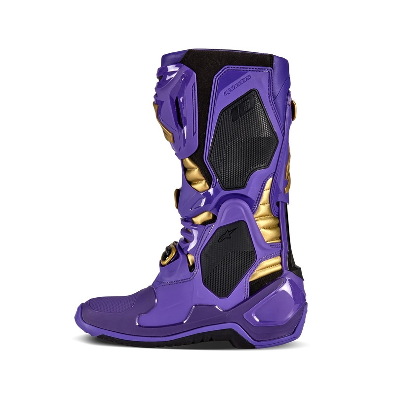 Botas de moto Alpinestars Tech 10 Limited Edition Champ Purple and Gold