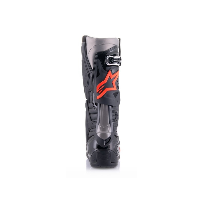 Botas de moto Alpinestars Tech 10 negro-rojo fluo-gris