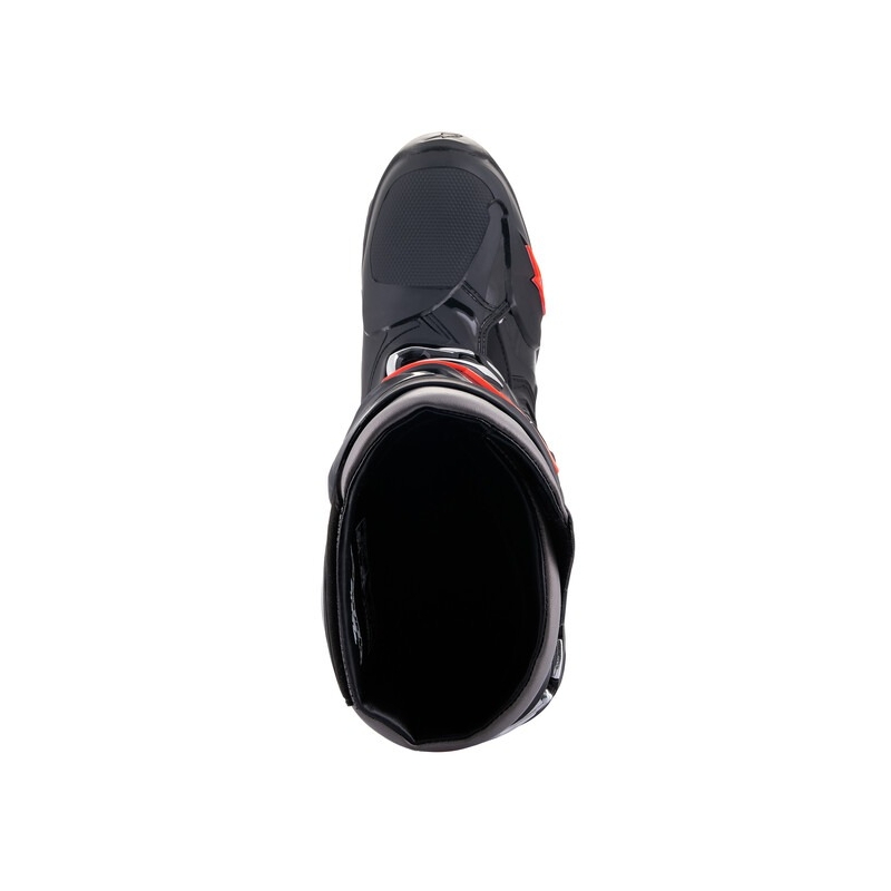 Botas de moto Alpinestars Tech 10 negro-rojo fluo-gris