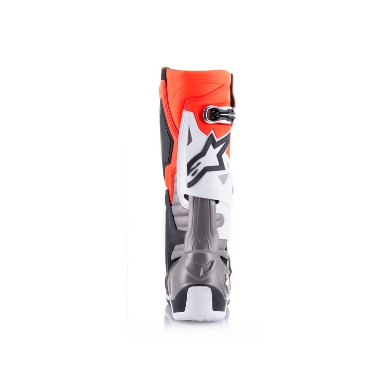 Botas de moto Alpinestars Tech 10 naranja-amarillo-morado-blanco-negro