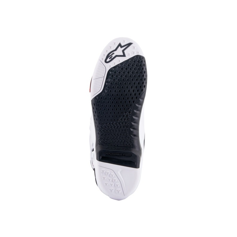 Botas de moto Alpinestars Tech 10 naranja-amarillo-morado-blanco-negro