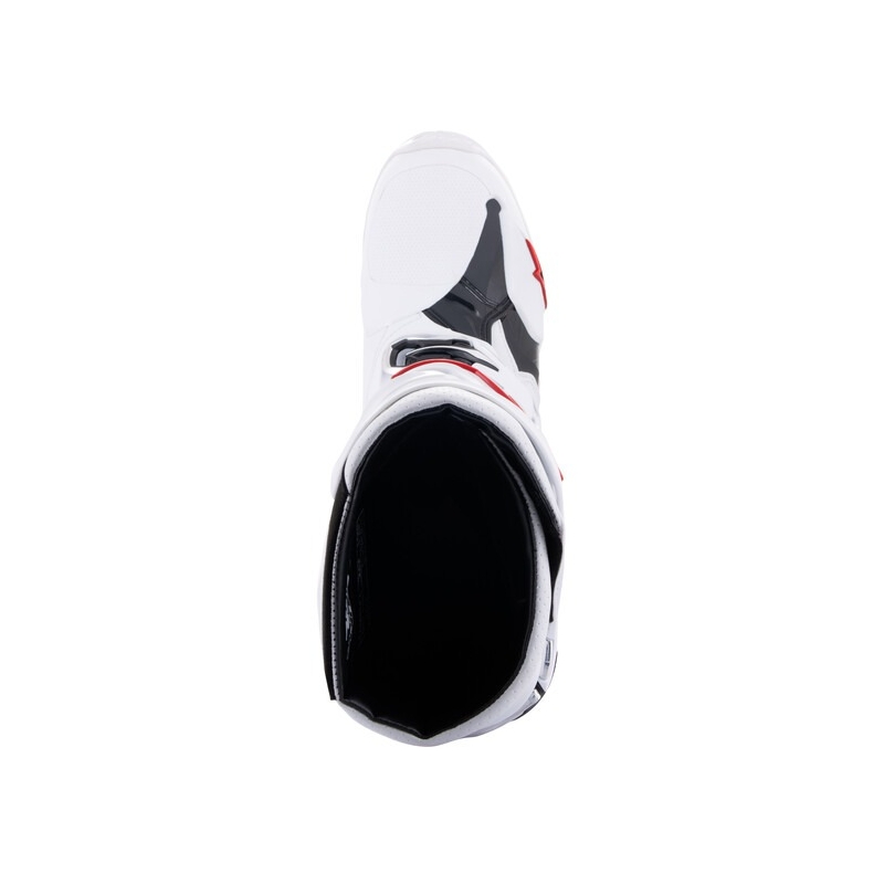 Botas de Moto Alpinestars Tech 10 Superventiladas Perforadas Blanco-Rojo-Negro