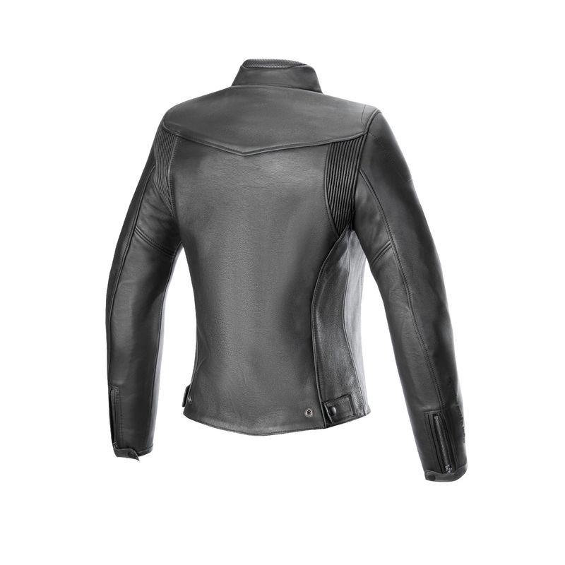 Chaqueta de moto Alpinestars de cuero negro Ory para mujer