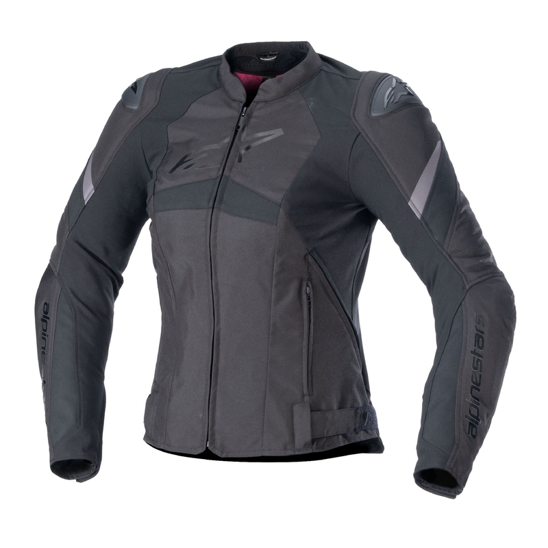 Chaqueta de moto Alpinestars Stella T-GP PLUS R 4 Negro-Rojo Flúor para mujer