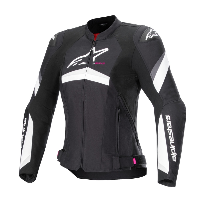 Chaqueta de moto Alpinestars Stella T-GP PLUS R 4 Blanco y Negro para mujer
