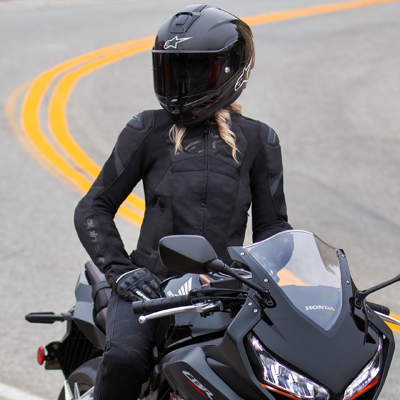 Chaqueta de moto Alpinestars Mujer Stella T-GP Plus R 4 Airflow Negra