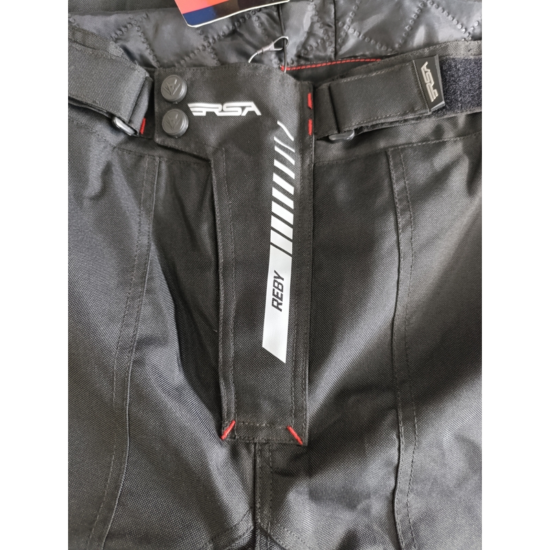 Pantalón moto RSA Greby 2 negro corto - calidad II - II. calidad