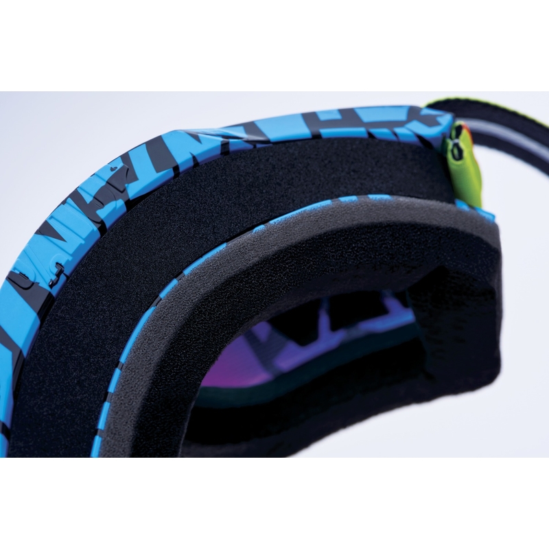 Gafas de motocross 100% ACCURI 2 Special UTV/OTG - edición limitada Ken Block rojo con plexi cromado