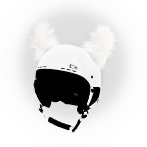 Orejas de casco Yeti blancas