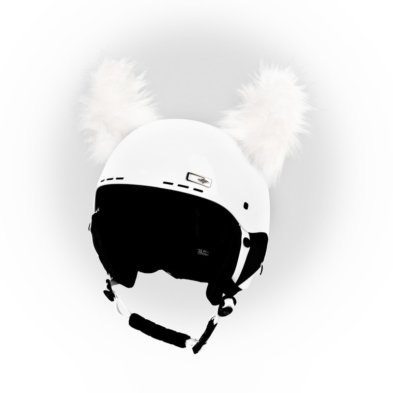 Orejas de casco Yeti blancas
