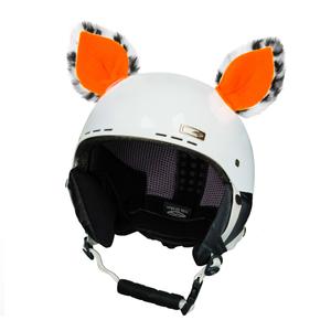 Orejas de casco Cat naranja neón