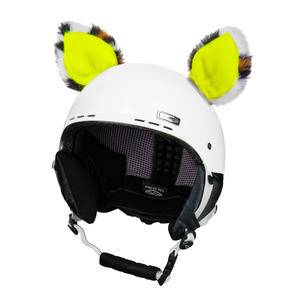 Orejas de casco Cat amarillo neón