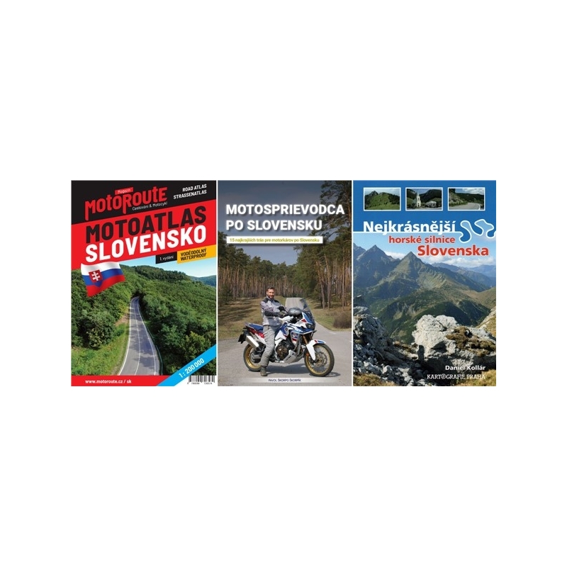Sada knih s motoprůvodci Slovenský balíček