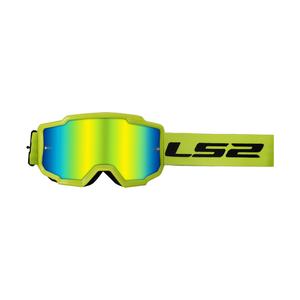 Gafas de motocross LS2 Charger H-V amarillas con plexi de iridio