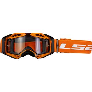 LS2 Aura Enduro gafas de motocross negro-naranja plexi transparente