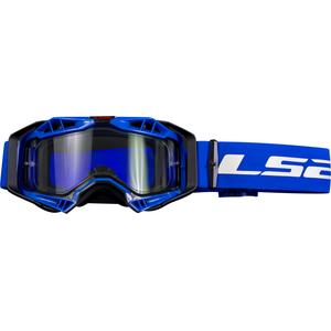 LS2 Aura Enduro gafas de motocross negro-azul plexi transparente