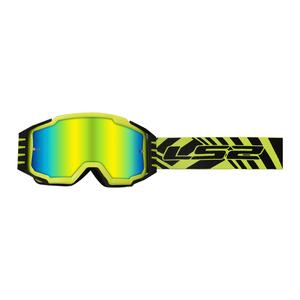 Gafas de motocross LS2 Charger PRO H-V amarillo-negro con plexi de iridio