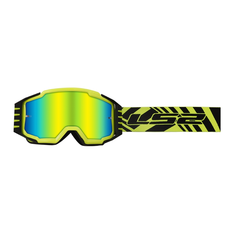 Gafas de motocross LS2 Charger PRO H-V amarillo-negro con plexi de iridio