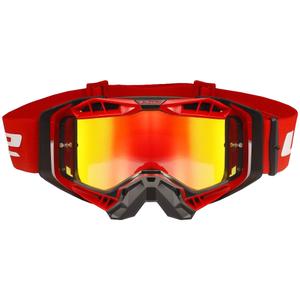 Gafas de motocross LS2 Aura PRO negro-rojo iridium plexi