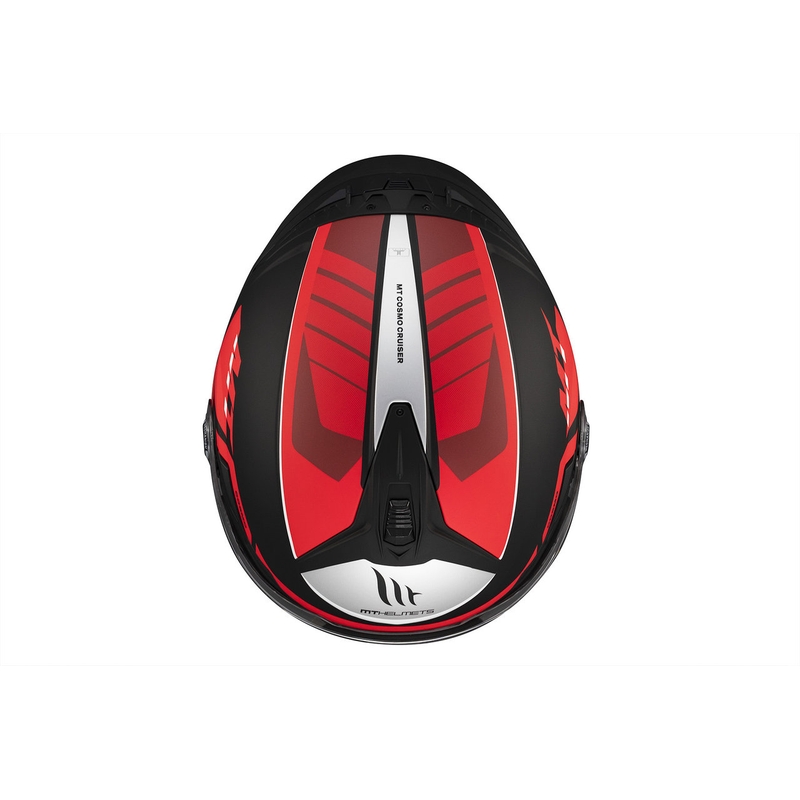 MT Cosmo SV Cruiser casco abierto rojo-negro-gris mate