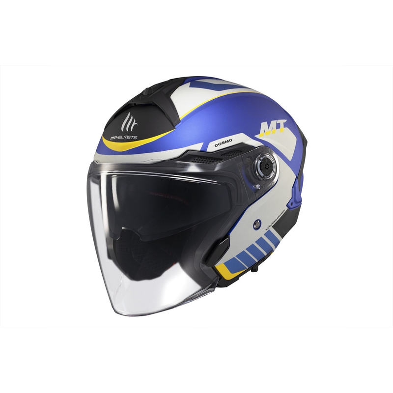MT Cosmo SV Cruiser casco abierto azul-negro-gris mate