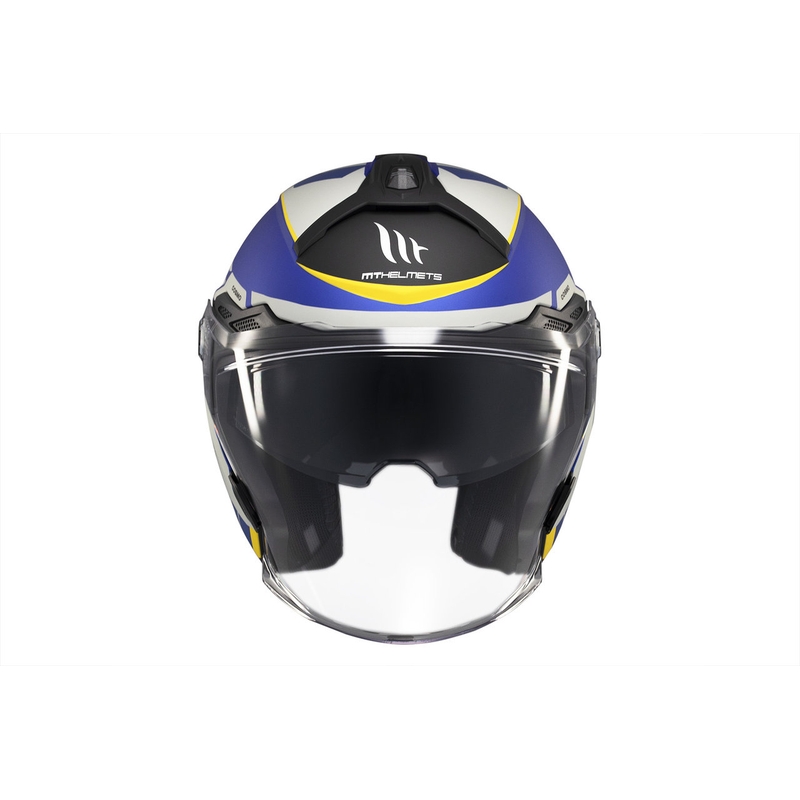 MT Cosmo SV Cruiser casco abierto azul-negro-gris mate