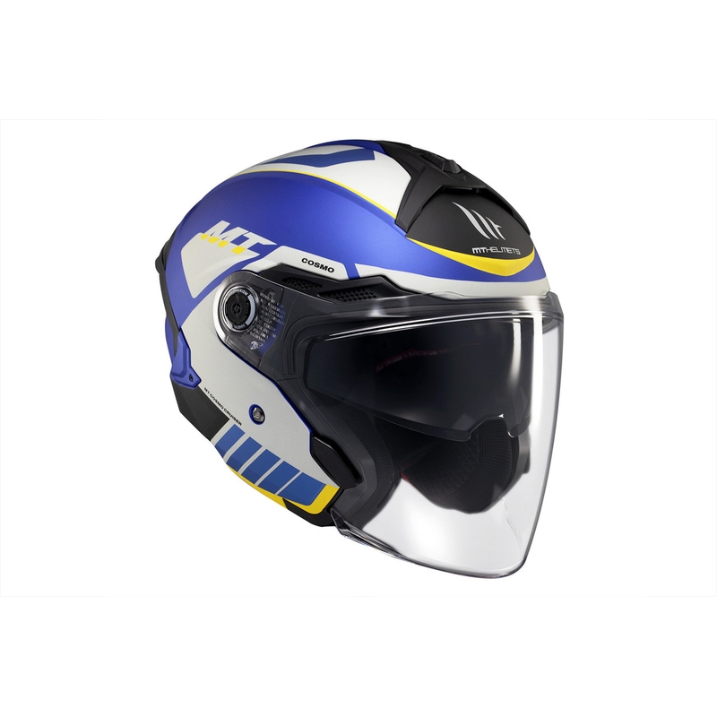 MT Cosmo SV Cruiser casco abierto azul-negro-gris mate